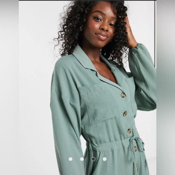 ASOS Slouchy Utility Front Jumpsuit - Picture 4 of 4